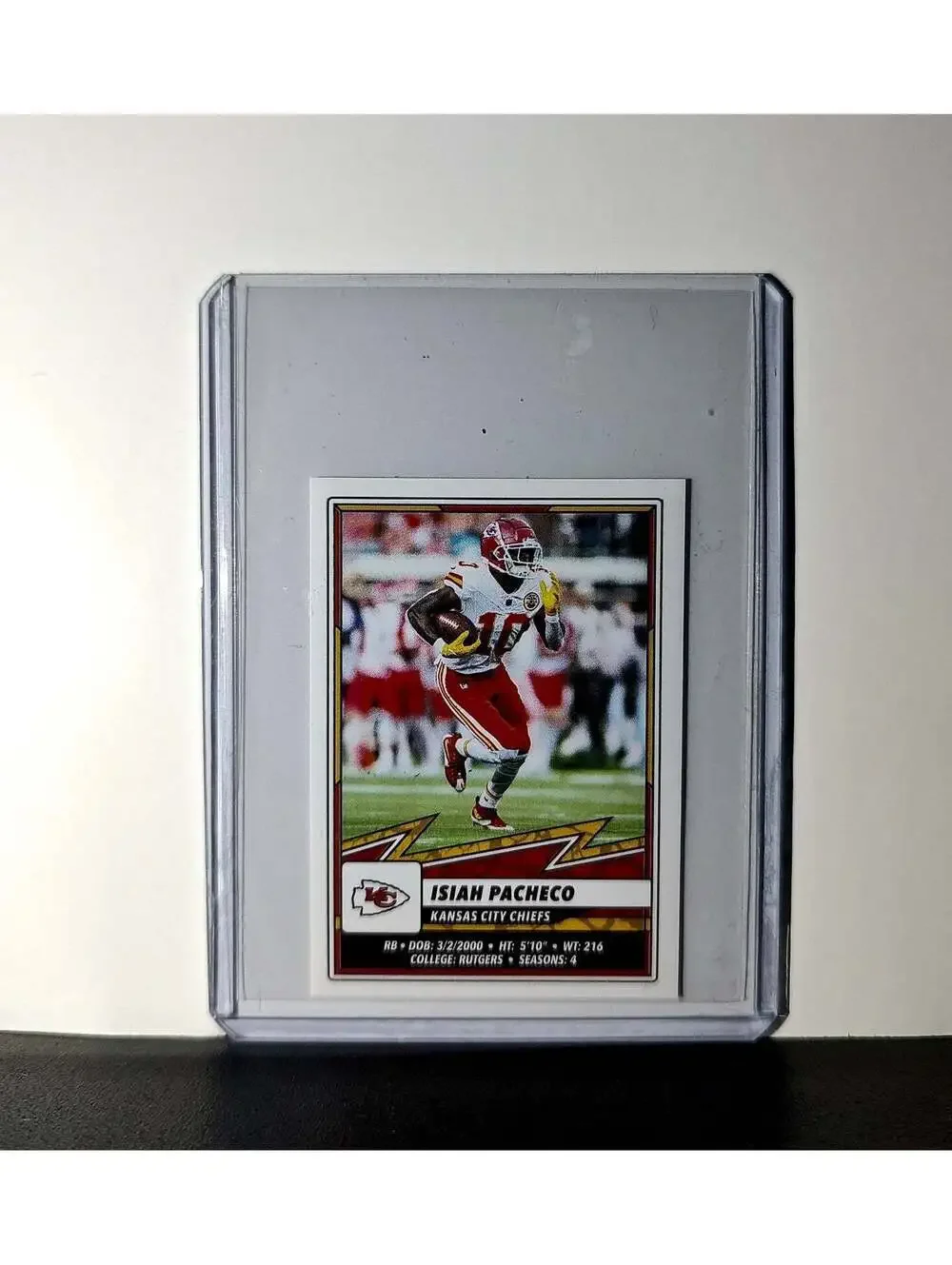 Isiah Pacheco 2025 Panini NFL #249 Sticker Kansas City Chiefs